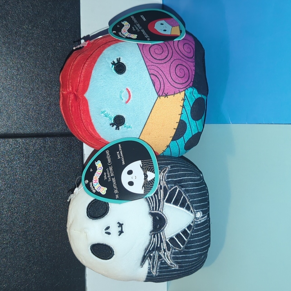 Squishmallow Kellytoy Plush NBC Jack and Sally